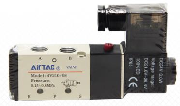 Airtac Air Pneumatic Solenoid Valve 2 position 5 way 4V210-08