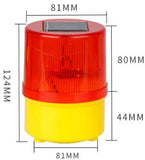 Solar LED Flashing Warning Light with Magnet Base